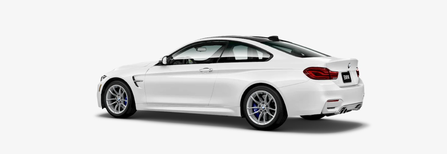 2019 BMW M4 Coupe Rear White Exterior 2019 BMW M4 Coupe Rear White Exterior